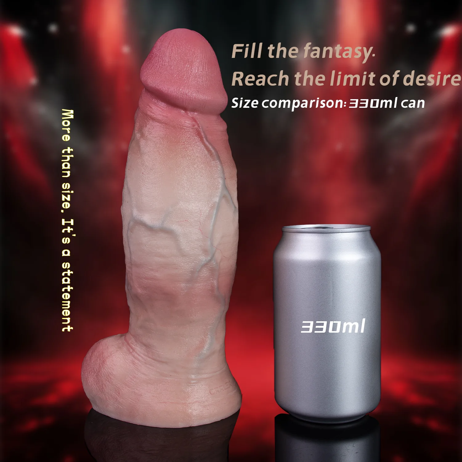 Justin 9.2 Inch Realistic Dildo | 3 Inch Girth Dual Density Sliding Skin Silicone Dildo